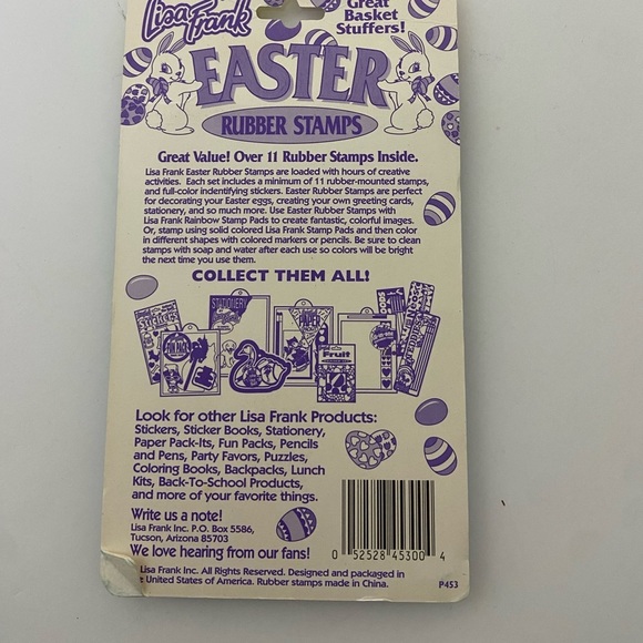 Vtg 90s Lisa frank Easter stamp set - Picture 3 of 4